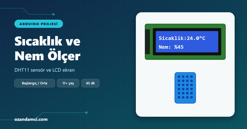 Arduino ile sıcaklık ve nem ölçer projesi kapak görseli